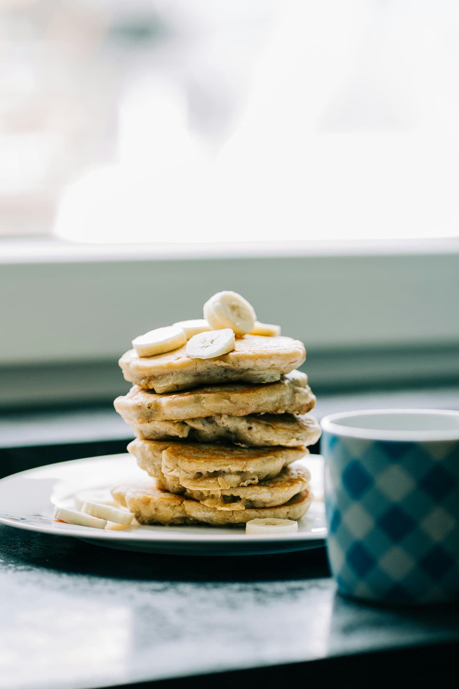 Photo of banana pancakes on a plate
